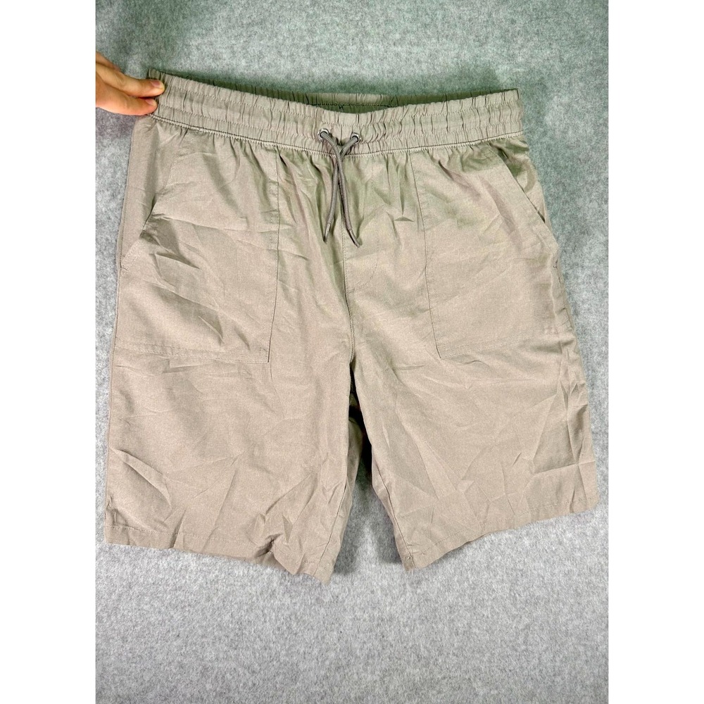 Thereabouts Shorts Boys Large Beige Stretch Drawstring Waist Slash Pockets